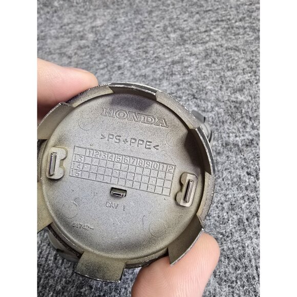 Center Caps Lot of 4 Honda OEM Black 275in PS PPE Hub Dust Wheel Covers #80 - Picture 8 of 8